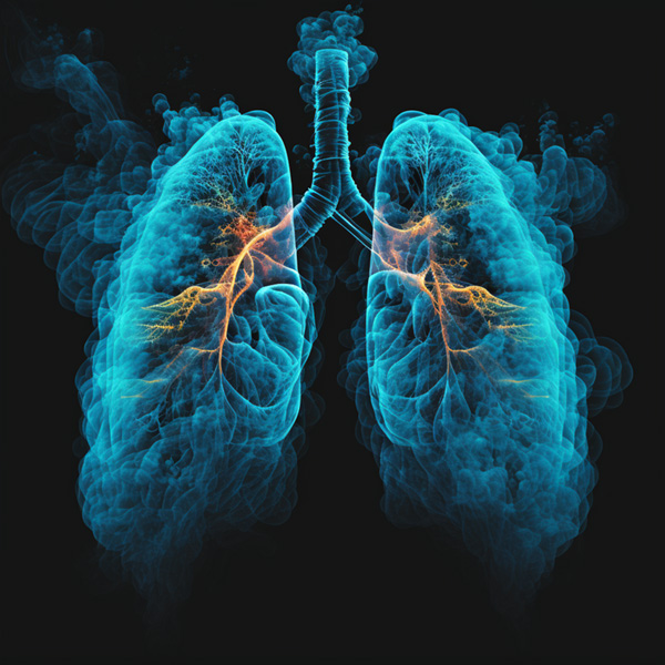 Midjourney prompt example keywords commands lungs made of smoke