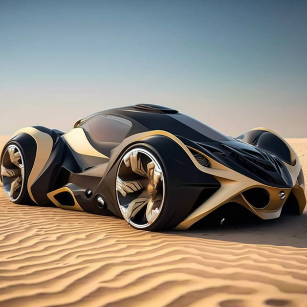 Concept car in the desert